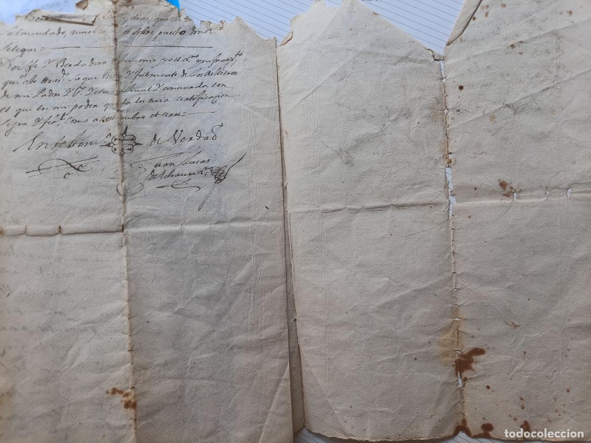 Manuscritos antiguos: Anoz, valle de Ollo, Navarra, 1667. Documento - Foto 3