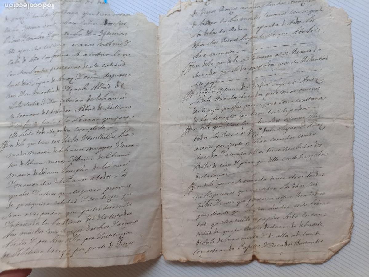 Manuscritos antiguos: Anoz, valle de Ollo, Navarra, 1667. Documento