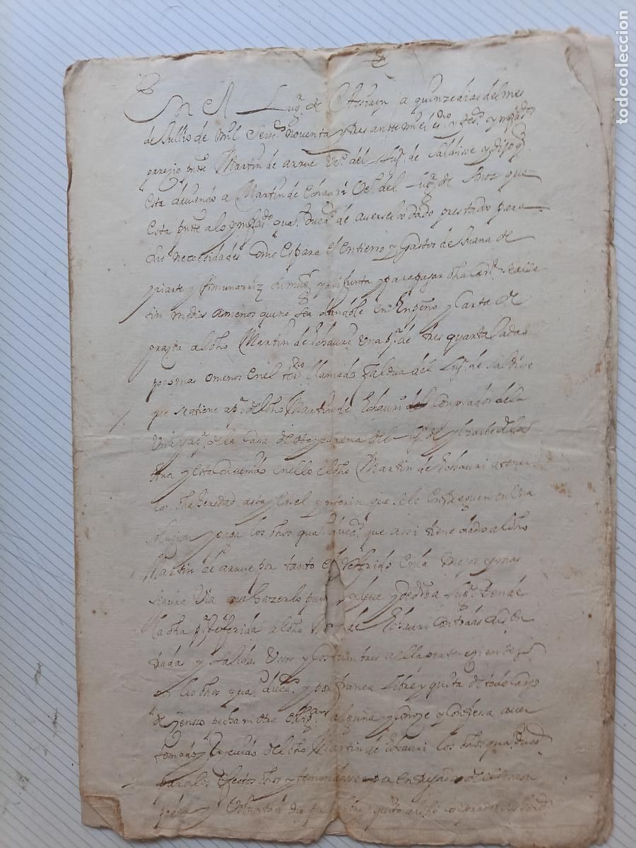 Manuscritos antiguos: Echauri, Navarra. 1793