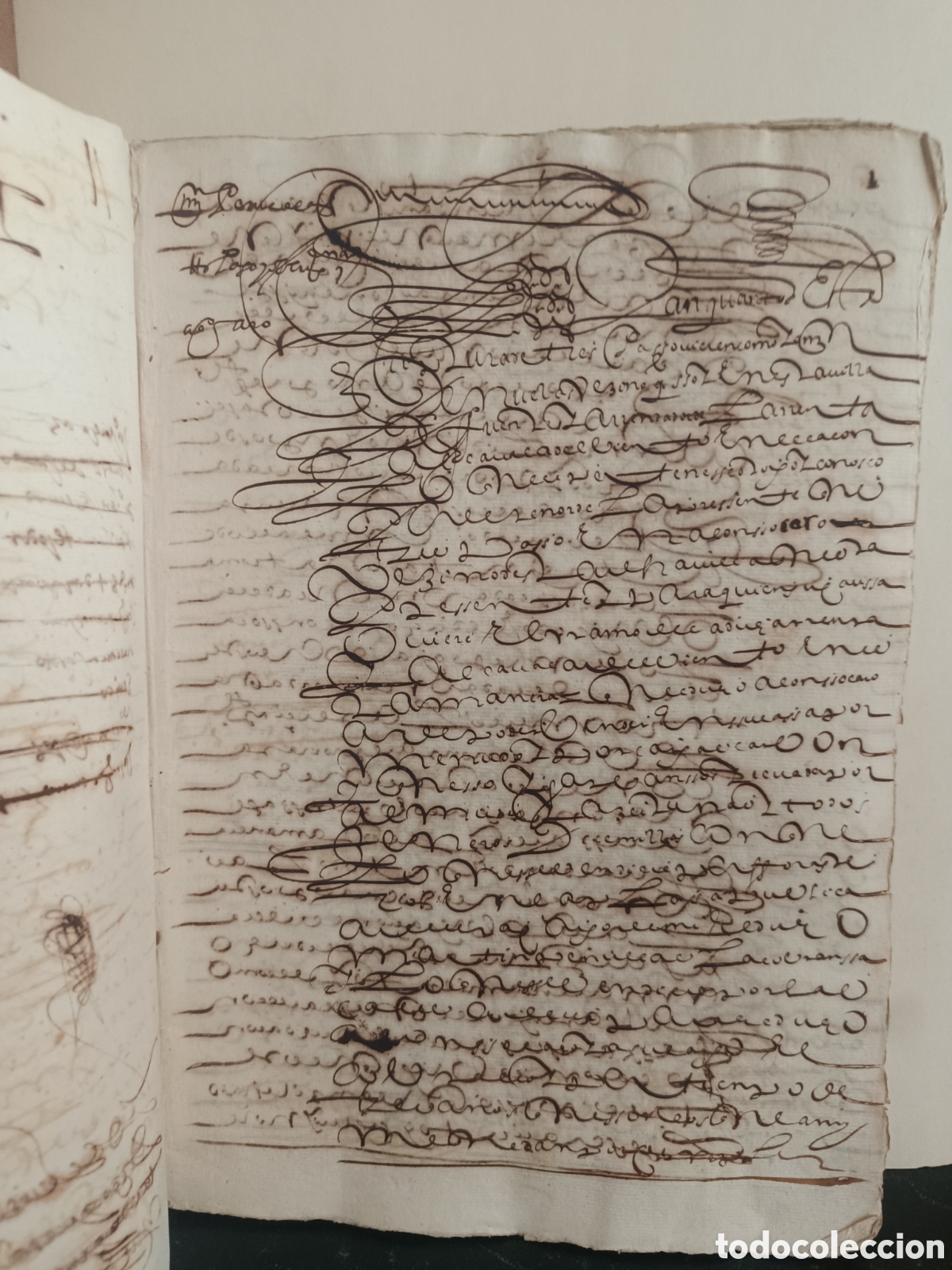 Manuscritos antiguos: MANUSCRITO NOTARIAL 1620 SEVILLA MARQU&Eacute;S DE FUENTES. INVENTARIO ARTE, JOYAS, DOTE, 52 FOLS. FIRMAS