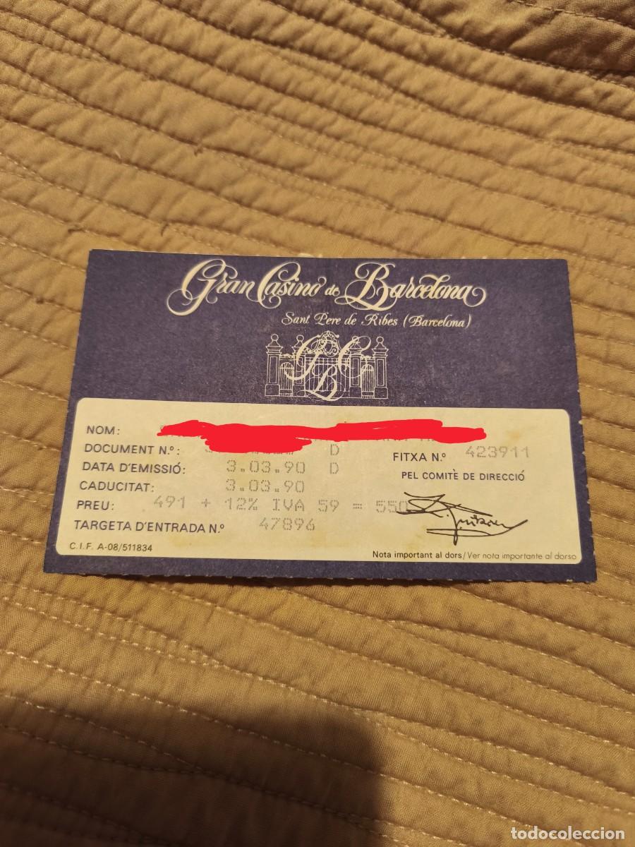 Manuscritos antiguos: Aut&oacute;grafo original Camilo Jos&eacute; Cela (Premio Nobel) - Entrada Gran Casino Barcelona (1990) + Libro Pa