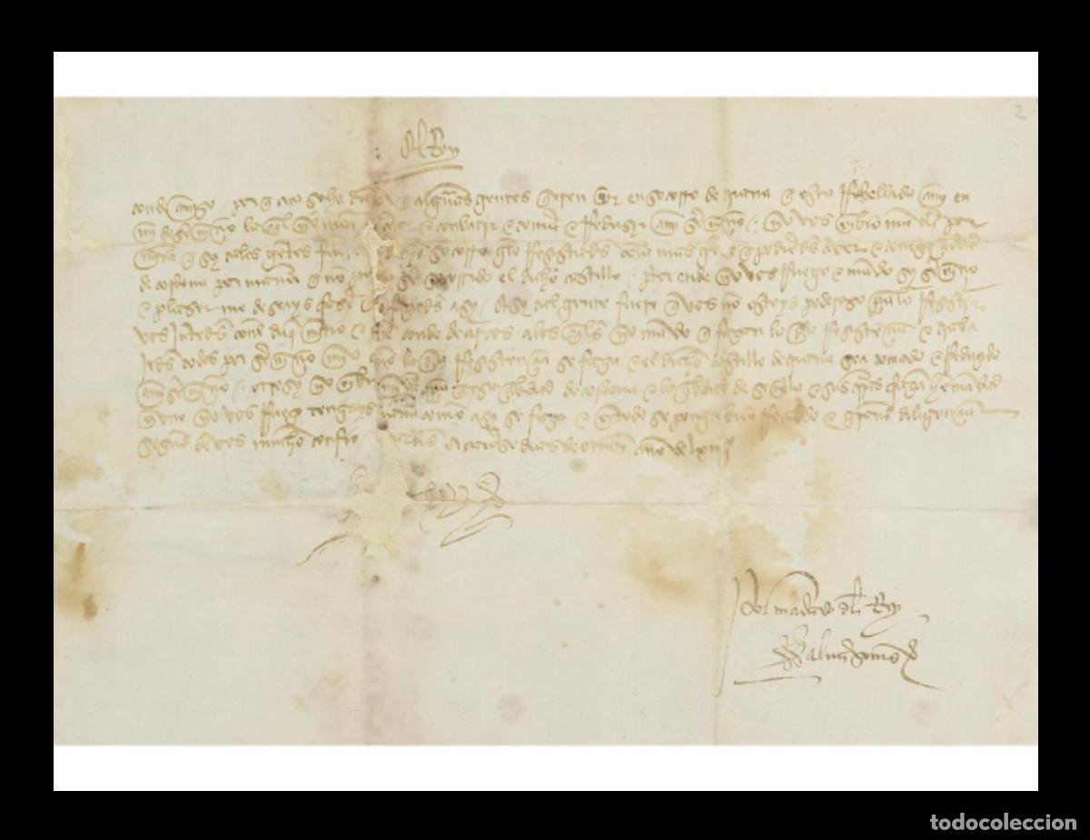 Manuscritos antiguos: 1464 - Firma Enrique IV - Misiva a Don Diego Fern&aacute;ndez de C&oacute;rdoba