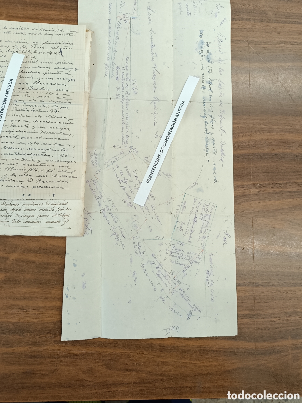 Manuscritos antiguos: Pontedeume Puentedeume 1818 Boebre venta de casa - Foto 10