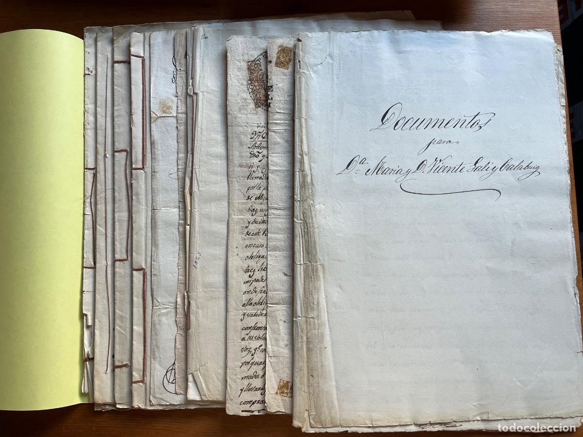 Manuscritos antiguos: FISCALES- Lote papel sellado variado S.XVIII/XIX.