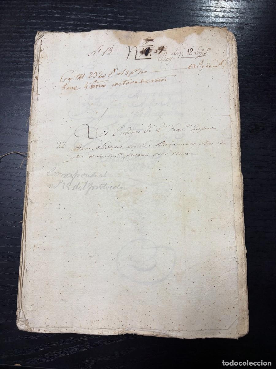 Manuscritos antiguos: ARCOS DE LA FRA., 1625 &ndash; ESCRITURAS DE CENSO, BIENES Y OBLIGACIONES &ndash; 8 SELLOS FISCALES &ndash; 97 P&Aacute;GS