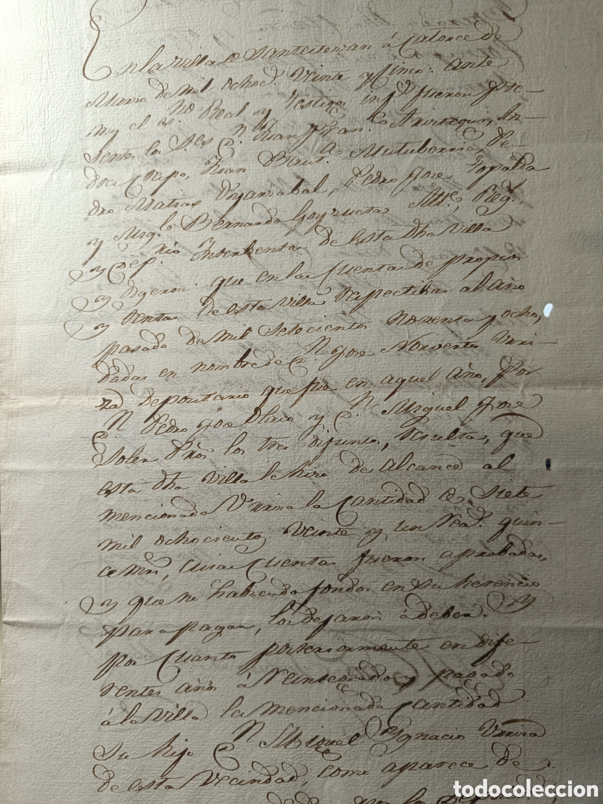 Manuscritos antiguos: 1825 SANTESTEBAN (NAVARRA). CARTA DE PAGO MANUSCRITA. FAMILIA URRIZA.