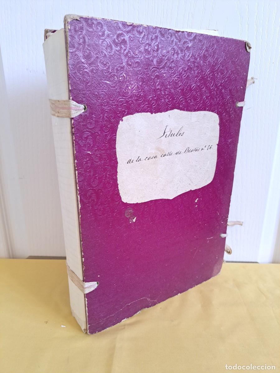 Manuscritos antiguos: LEGAJO DE TITULOS DE LA CASA EN CALLE DE BEATAS N&ordm; 26 (MALAGA) - MANUSCRITO SIGLO XVIII