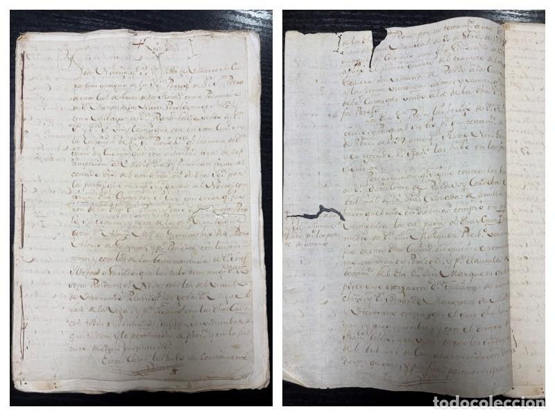 Manuscritos antiguos: ARCOS DE LA FRONTERA, JEREZ, 1698. TRANSMISIONES DE BIENES, CENSOS, ARRENDAMIENTOS.7 SELLOS FISCALES
