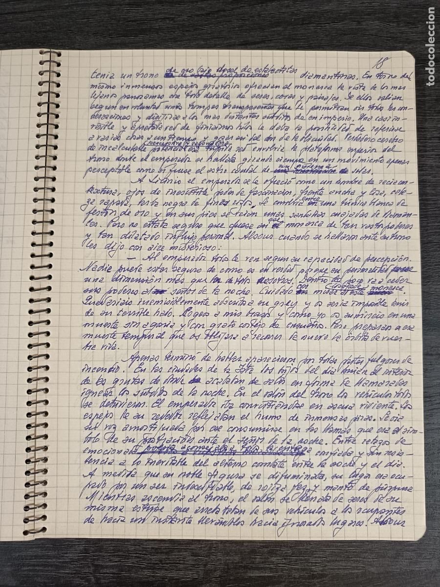 Manuscritos antiguos: MANUSCRITO IN&Eacute;DITO DE EDUARDO AUN&Oacute;S. La isla de los sue&ntilde;os - Foto 5