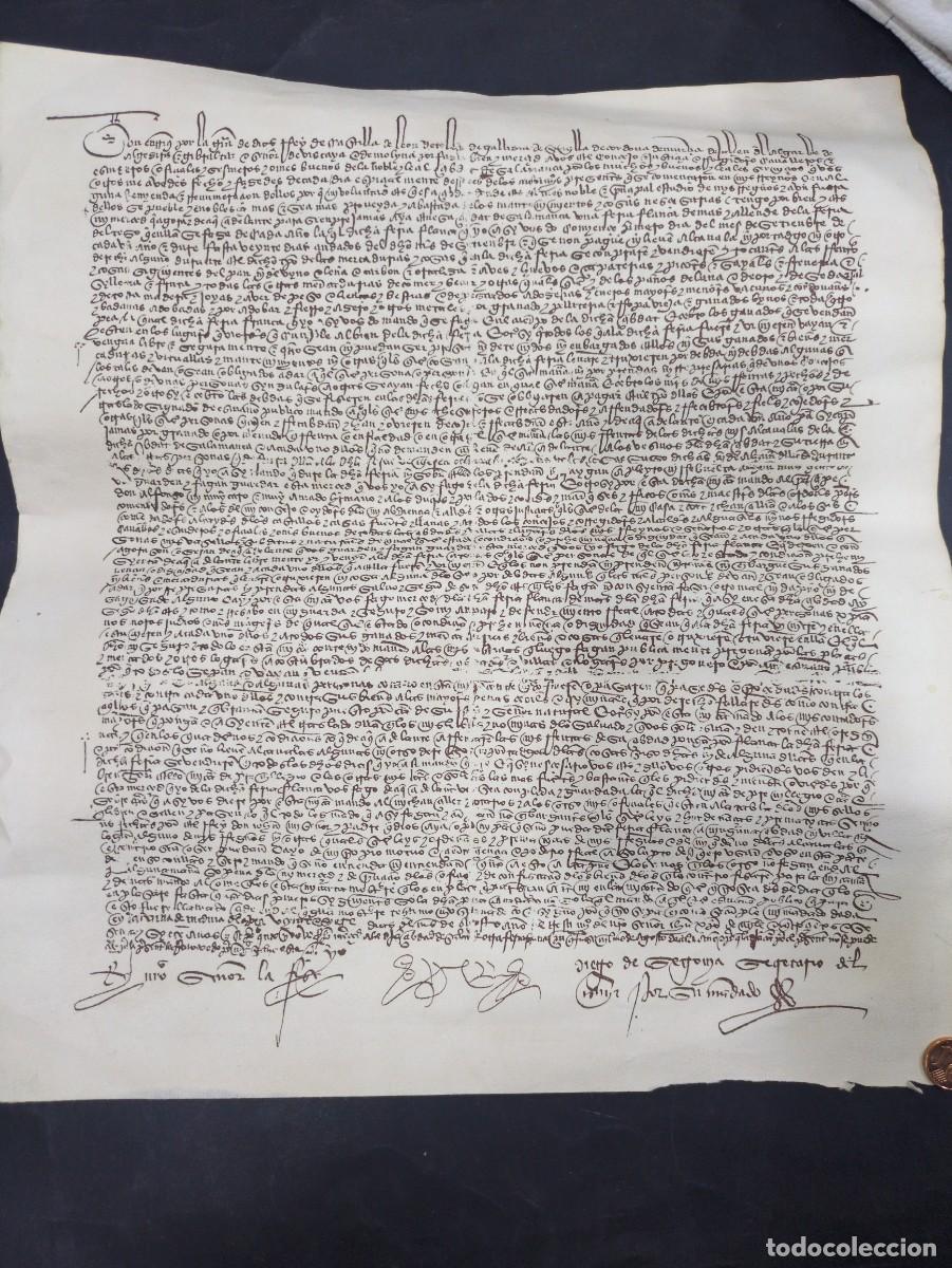 Manuscritos antiguos: DOCUMENTO PRIVILEGIO DEL REY DON ENRIQUE IV A LA CIUDAD DE SALAMANCA . A&Ntilde;O 1467.