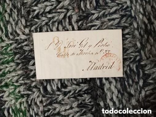 Manuscritos antiguos: CARTA MUY ANTIGUA ESCRITA A MANO - COMPLETA - DE BARCELONA A MADRID A&Ntilde;O 1853