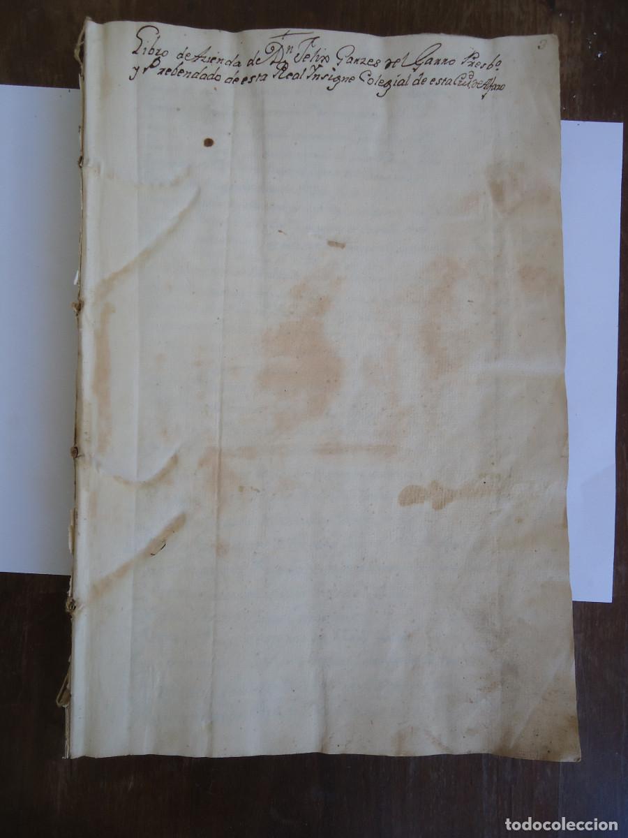 Manuscrits anciens: Libro de Hacienda de D. F&eacute;lix Garc&eacute;s del Garro. 1793-1811. Alfaro. La Rioja