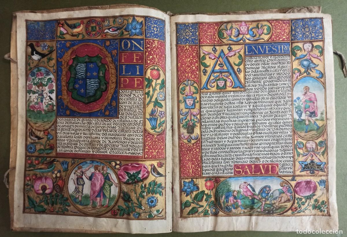 Manuscrits anciens: Real Ejecutoria de Hidalgu&iacute;a a favor de Pedro de R&iacute;o, vecino de Segovia. A&ntilde;o 1558