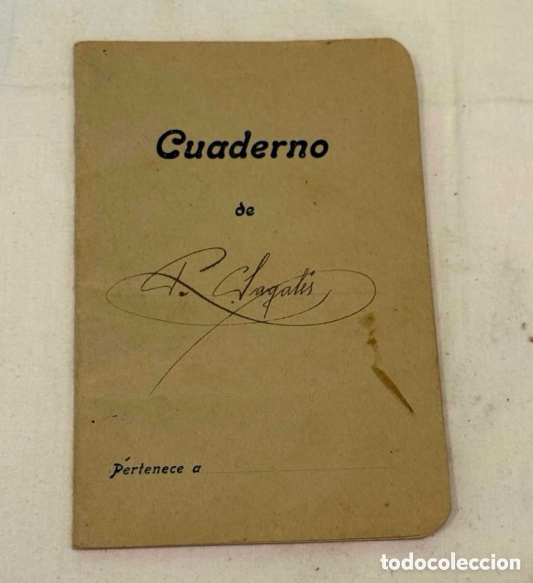 Manuscritos antiguos: Antigua libreta manuscrita y firmada. Ver fotos