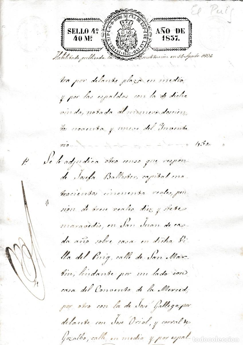 Manuscritos antiguos: 1837 SELLO 4&ordm; DE 40 MRS HABILITACION MANUSCRITA. DOCUMENTO MANUSCRITO PAPEL SELLADO. TIMBRADO
