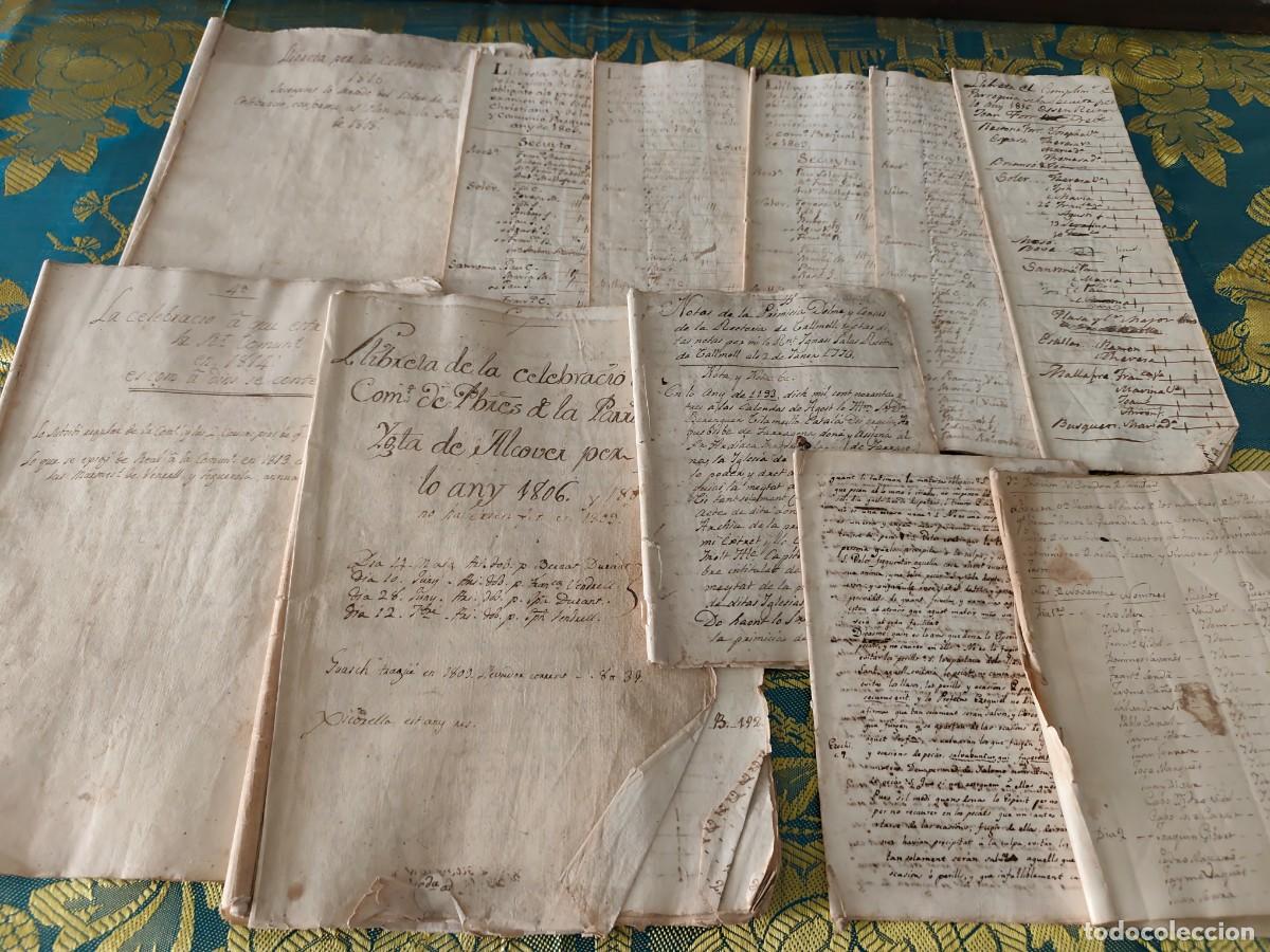 Manuscritos antiguos: Libretas manuscritos legajos tarragones baix penedes