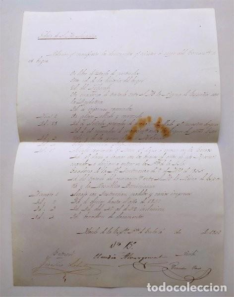 Manuscrits anciens: Goleta Juanita. Relaci&oacute;n de documentos del Comandante del buque. Puerto de Cuba, 1857