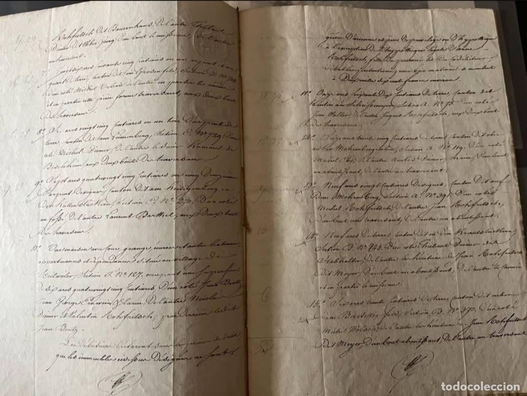 Manuscritos antiguos: Manuscrito Notarial Franc&eacute;s de 1835 - Foto 6