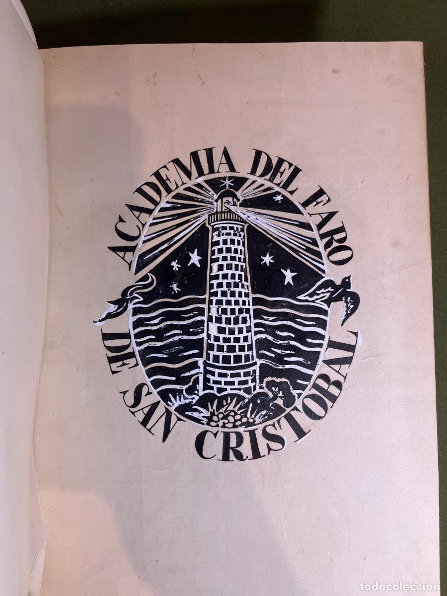 Manuscritos antigos: Libro manuscrito de Actas Academia del Faro de San Crist&oacute;bal 1946 Eugeni d'Ors Ana Mar&iacute;a de Saavedra