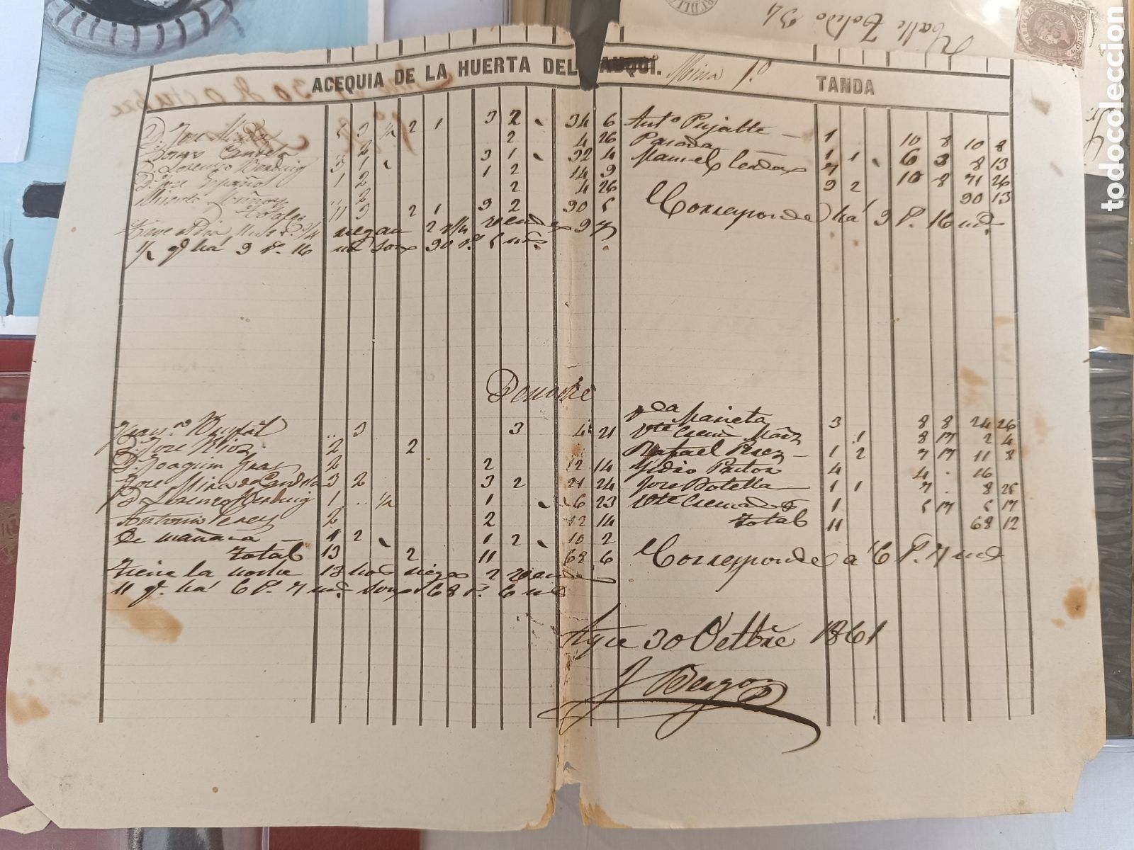 Manuscritos antiguos: Aspe minas documentos 1861 - Foto 2