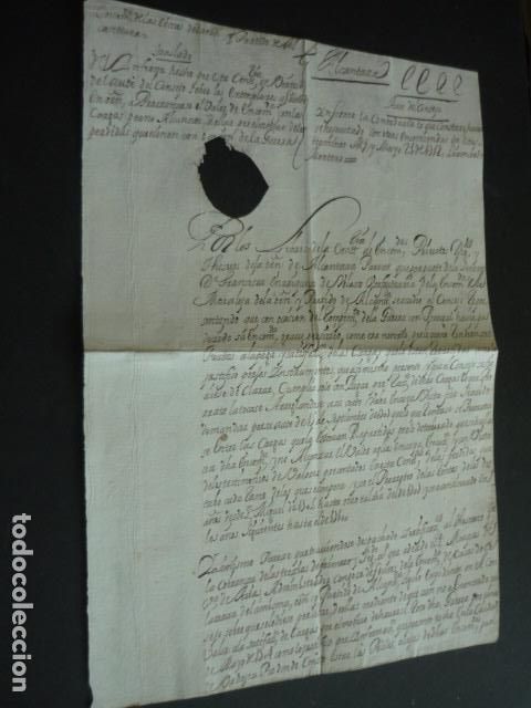 Manuscritos antigos: ALCANTARA CACERES DE ENCOMIENDA FRANCISCA ENRIQUEZ AFECTADA POR GUERRA CON PORTUGAL DOCUMENTO 1805
