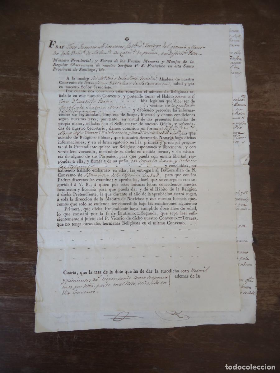 Alte Manuskripte: EXPEDIENTE DE LIMPIEZA DE LINAJE, VIDA Y COSTUMBRES DE MATILDA GARCIA. Salamanca 1828