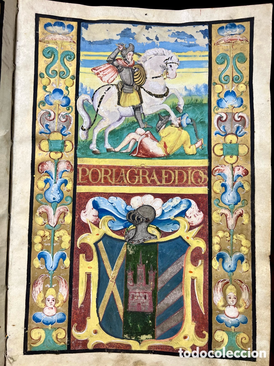 Manoscritti antichi: 1596, Ejecutoria de Hidalgu&iacute;a, Granada.