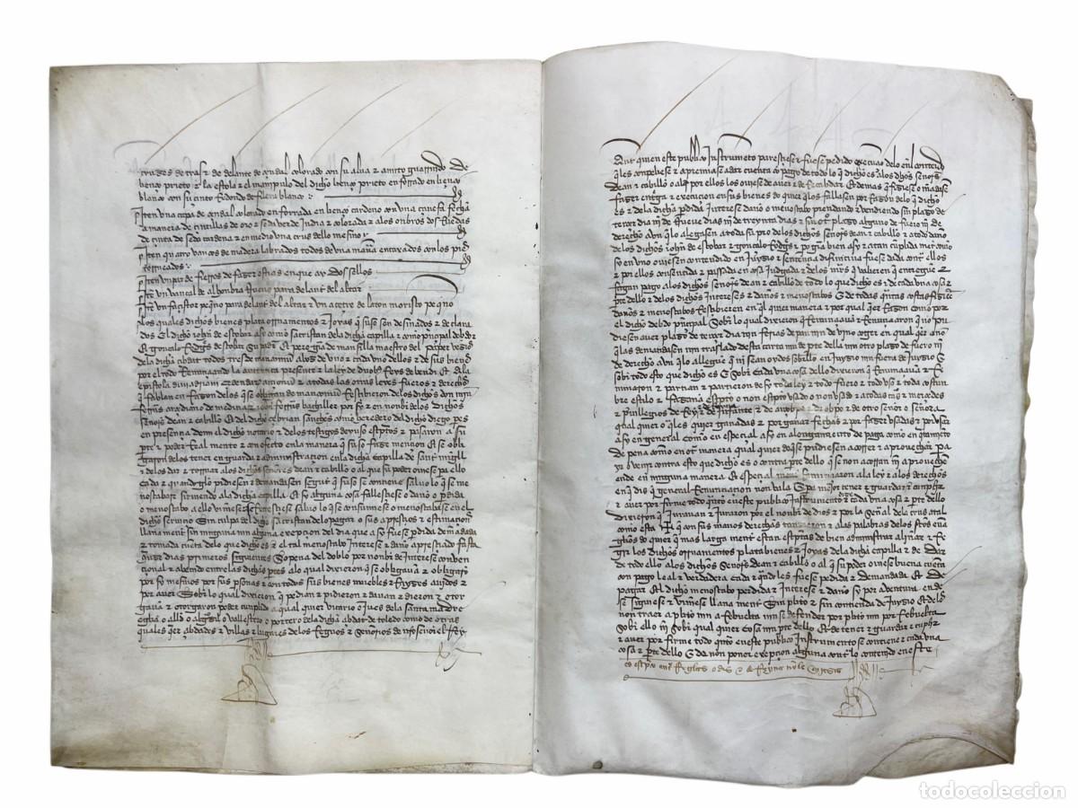 Manuscritos antiguos: DIEGO PEREZ DE OVIEDO - MANUSCRITO MEDIEVAL - 1430 - Foto 6