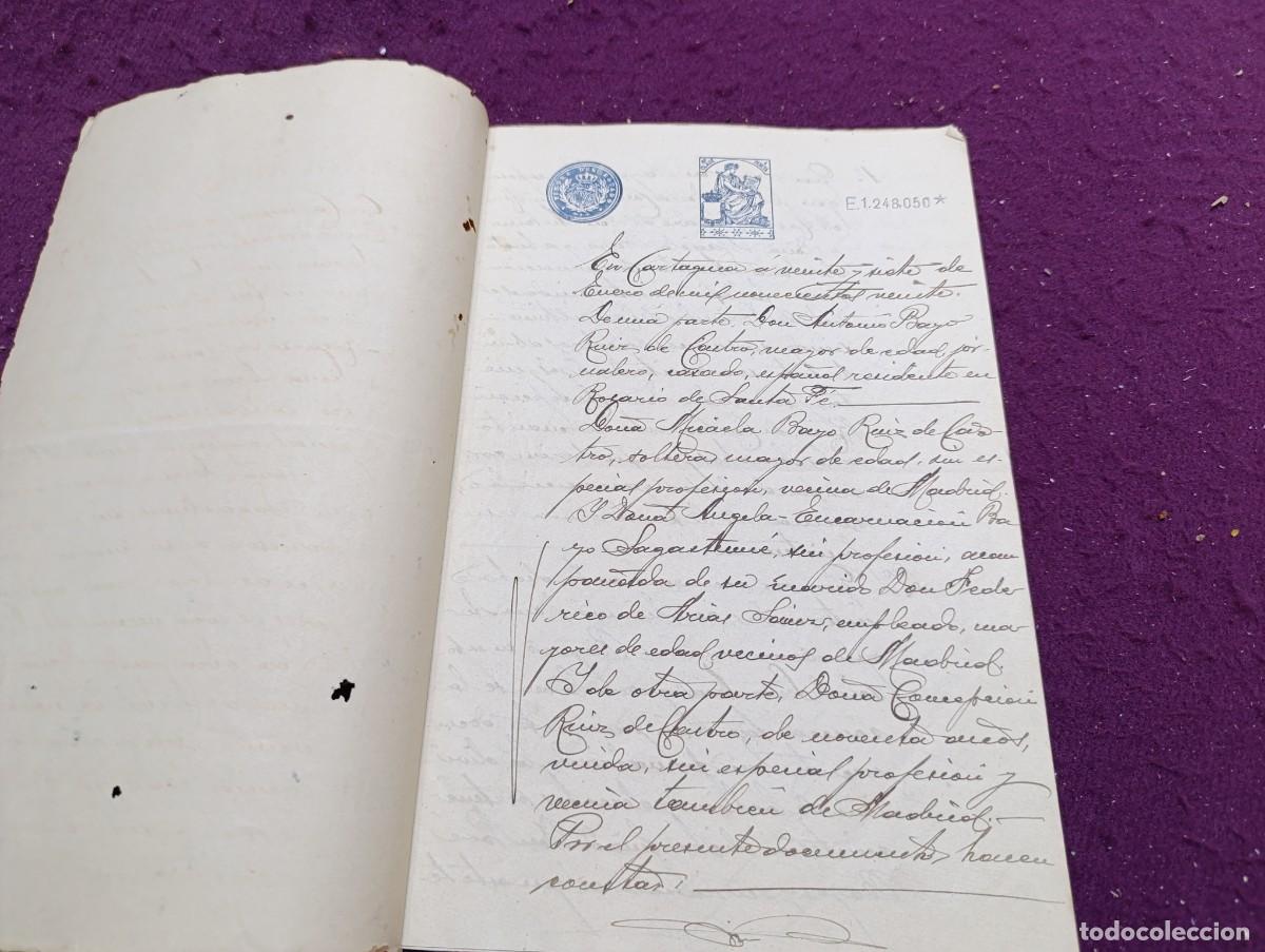 Manuscrits anciens: 1920, Antiguo Documento Manuscrito, Constituci&oacute;n de Renta Vitalicia, Cartagena