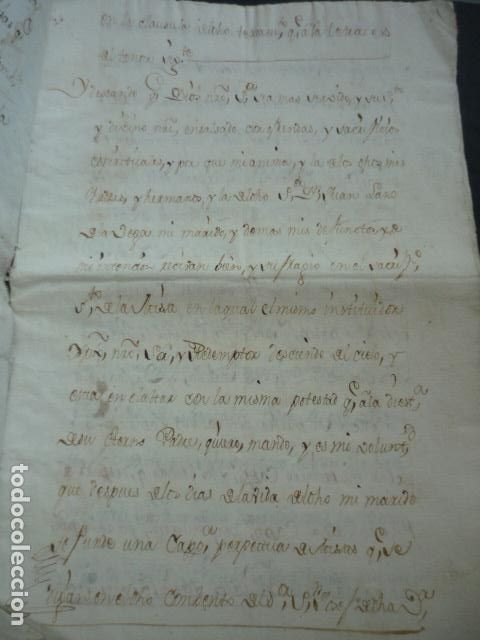 Manuscritos antiguos: CARMONA SEVILLA TESTAMENTO 1774 20 PAGS - Foto 2