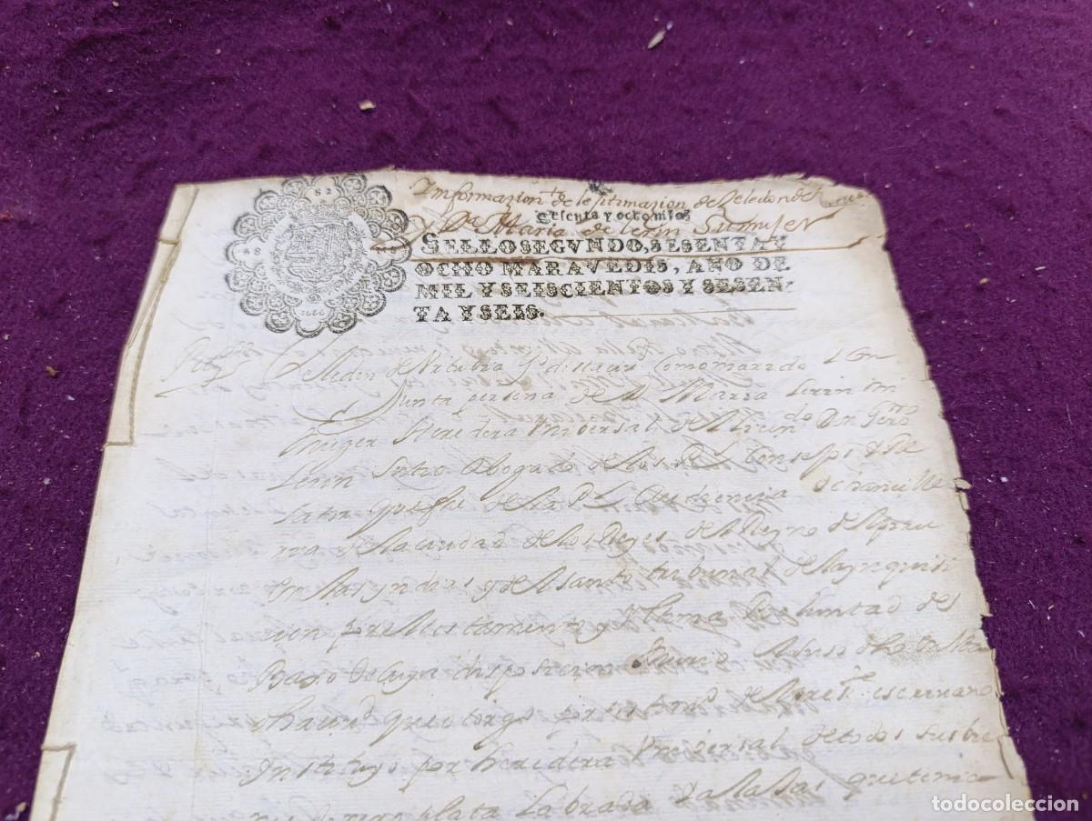 Manuscrits anciens: 1766, Antiguo Documento Manuscrito, Barcelona, escritura p&uacute;blica