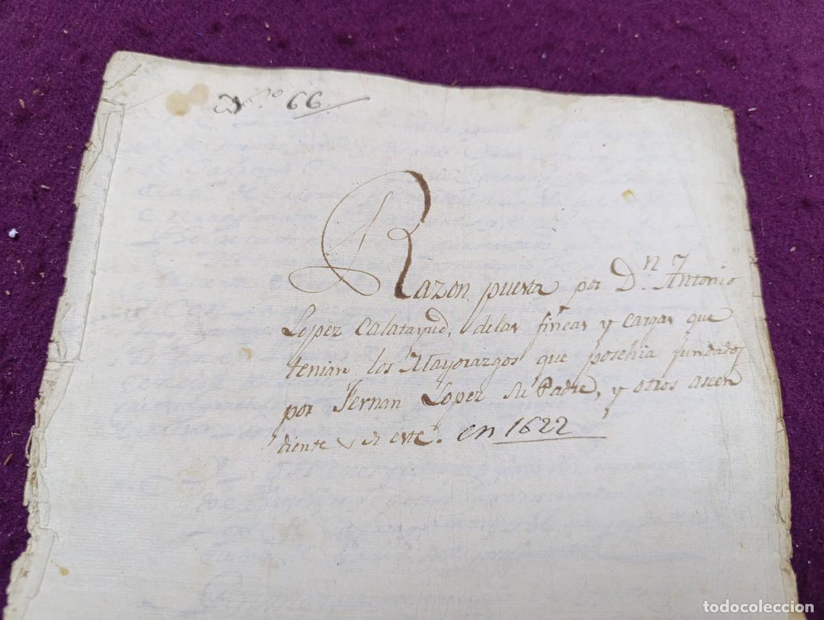 Manuscrits anciens: 1622, Antiguo Documento Manuscrito, Sevilla, escritura publica de inventario
