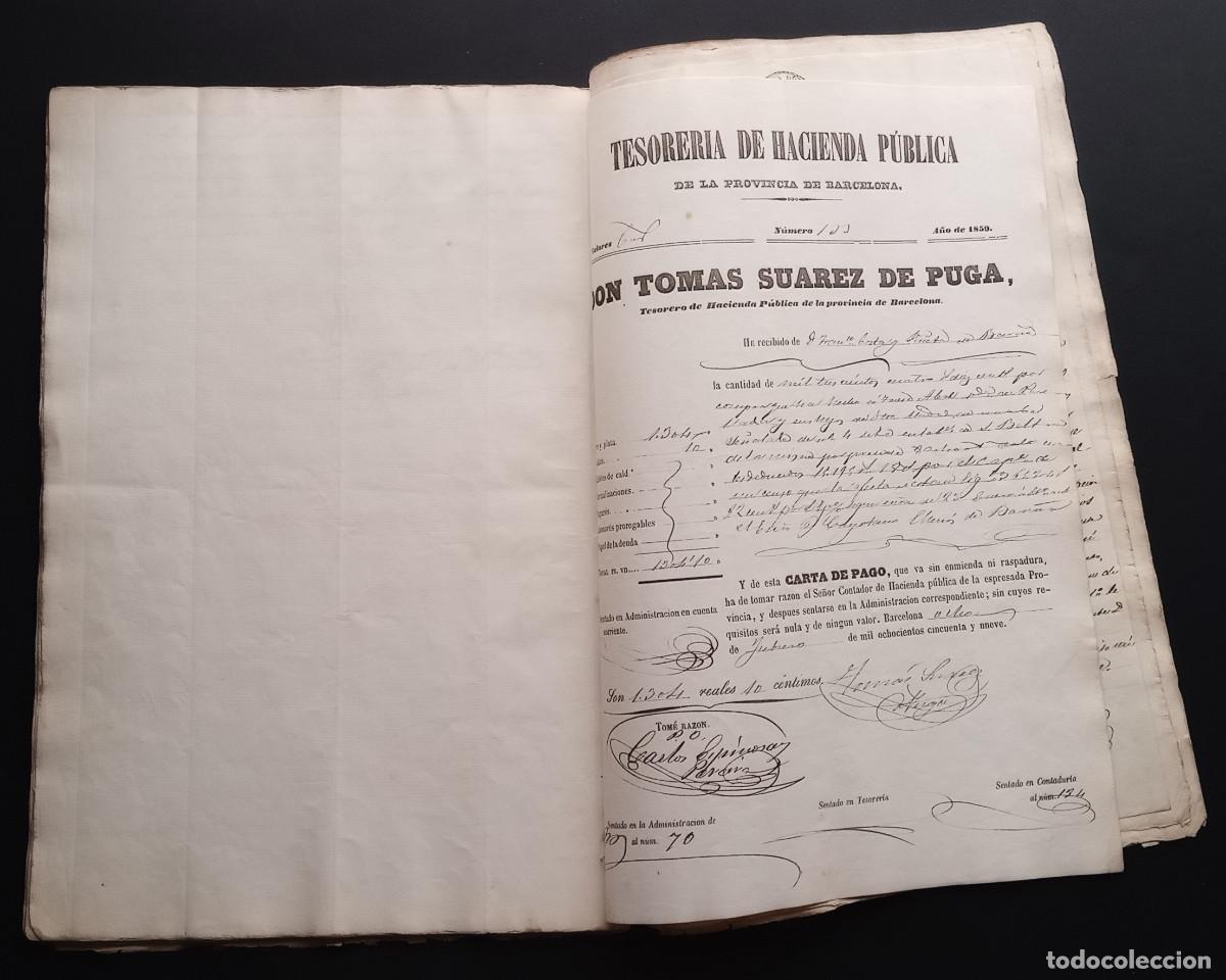 Manuscritos antiguos: DOCUMENTO DE VENTA JUDICIAL DE CASA EN BARCELONA EN 1859 - Foto 4