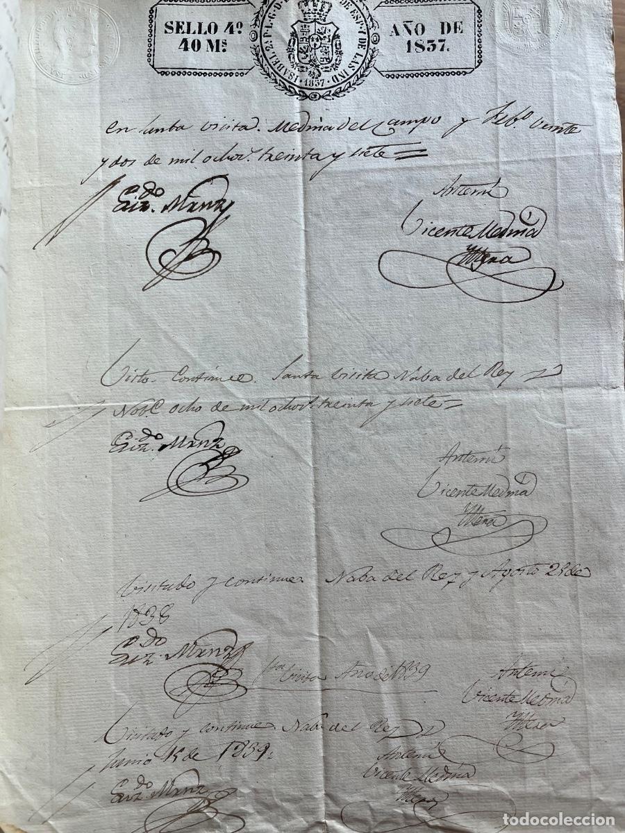 Manuscritos antiguos: Nava del Rey, Valladolid, legajo de documentos. - Foto 3