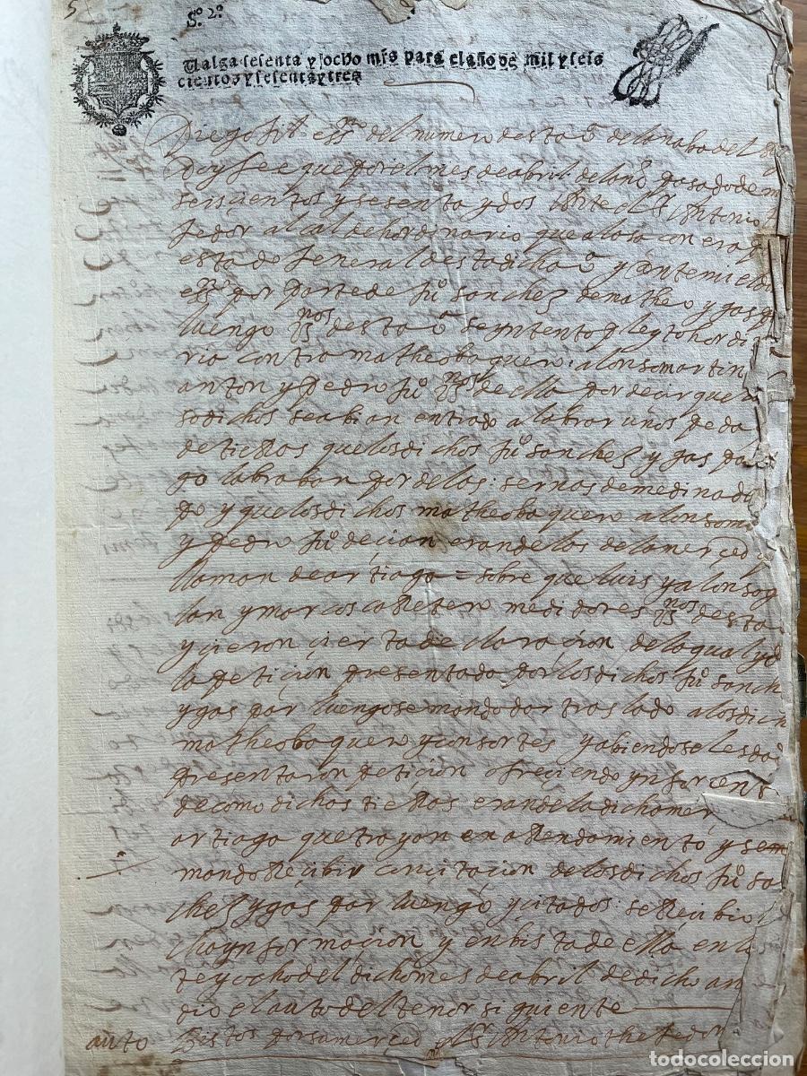 Manuscritos antiguos: Nava del Rey, Valladolid, legajo de documentos. - Foto 4