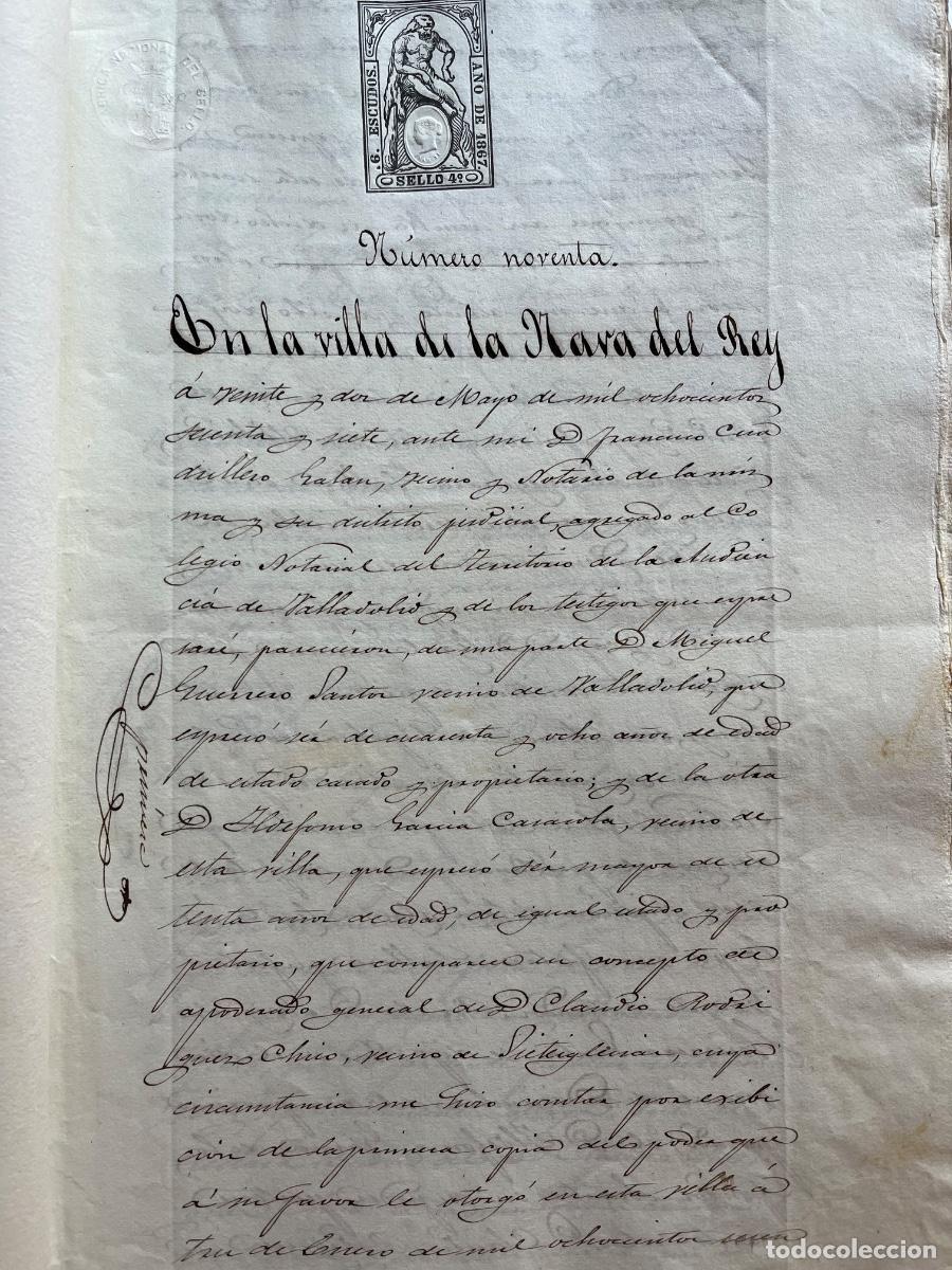 Manuscritos antiguos: Nava del Rey, Valladolid, legajo de documentos. - Foto 6