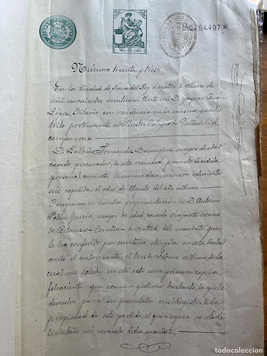 Manuscritos antiguos: Nava del Rey, Valladolid, legajo de documentos. - Foto 7