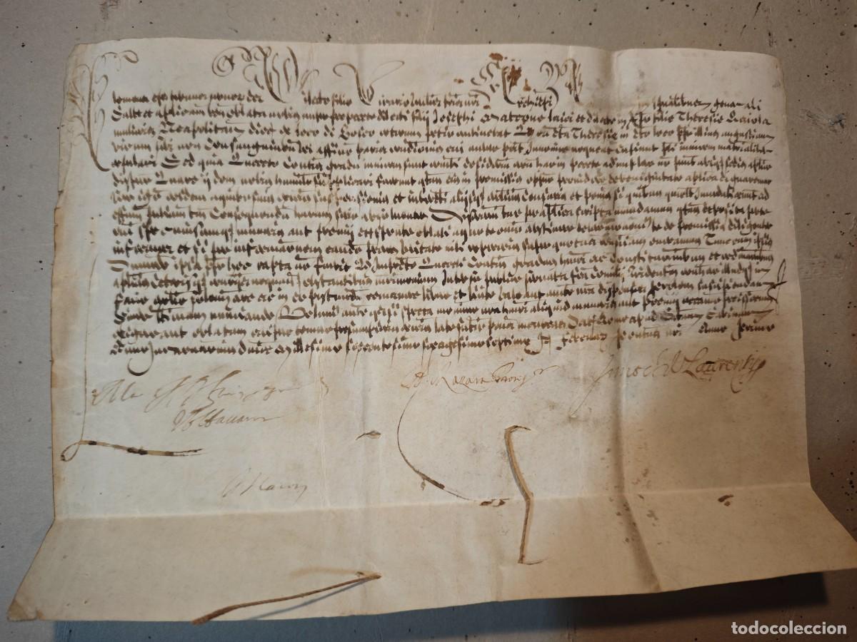 Manuscritos antiguos: Manuscrito hist&oacute;rico reino de N&aacute;poles fechado 1777