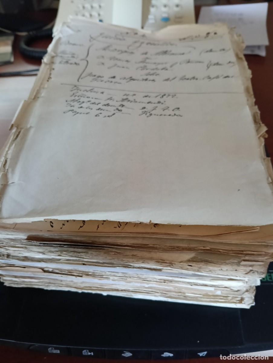 Manuscritos antiguos: 1872-76 JUICIO EJECUTIVO MARQUES ALBRANCA PAGO ALQUILERES TEATRO CAFE DEL RECREO