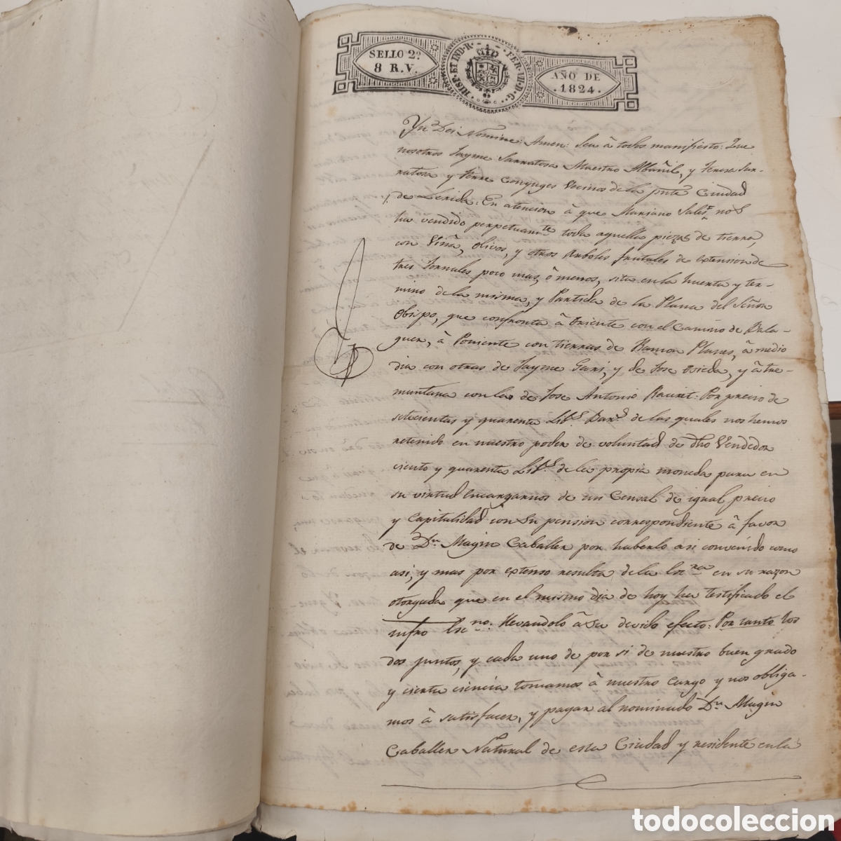 Manuscritos antiguos: CONJUNTO DE ESCRITURAS Y DOCUMENTOS NOTARIALES - L&Eacute;RIDA - DE 1824 A 1885 - RAMON GOS&Eacute; - RARO / 20