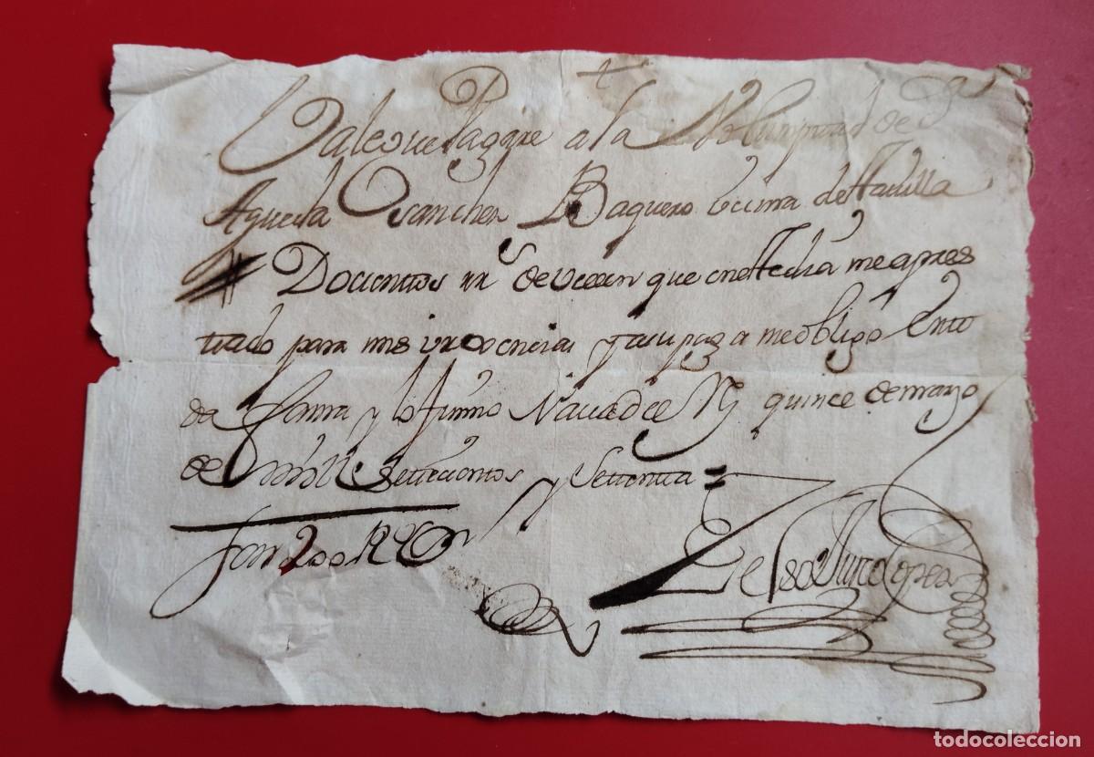 Manuscritos antiguos: MANUSCRITO 1700. SIGLO XVIII.ENVIO INCLUIDO