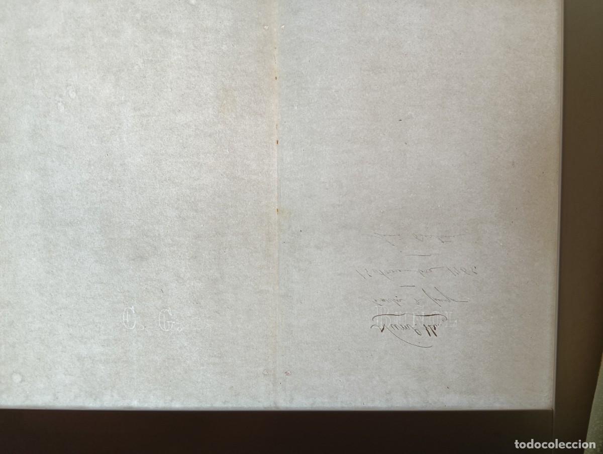 Manuscritos antiguos: MARCA AGUA FILIGRANA C. G. BU&Ntilde;OL. DOBLE FOLIO