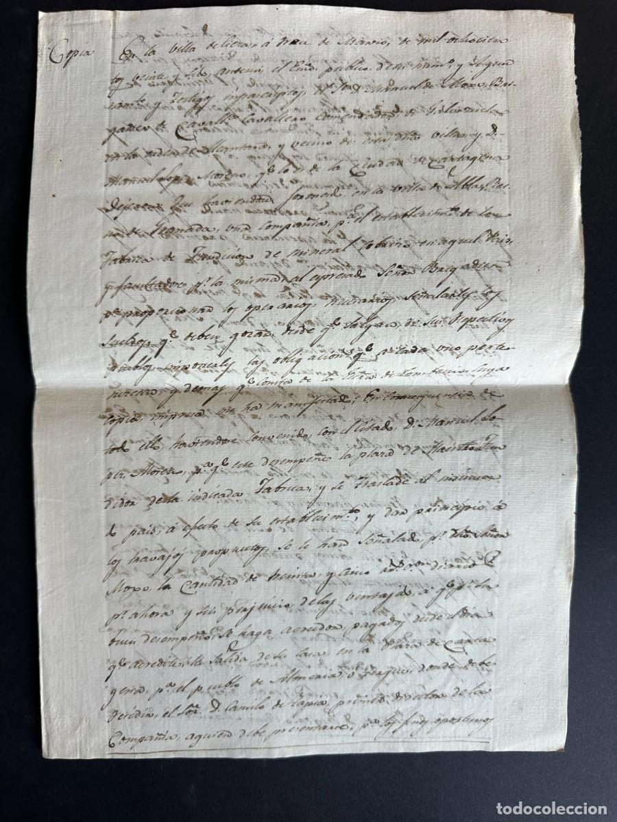 Manuscritos antiguos: 1820 - DOCUMENTO SOBRE LA ECONOMIA DE LA MINA ESTABLECIDA EN ABLA (ALMERIA) POR MANUEL MOXO