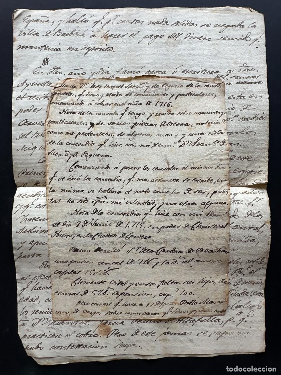 Manuscritos antiguos: 1800 - NOTICIAS SOBRE DIVERSAS PROPIEDADES DE LA FAMILIA MOXO EN CATALU&Ntilde;A