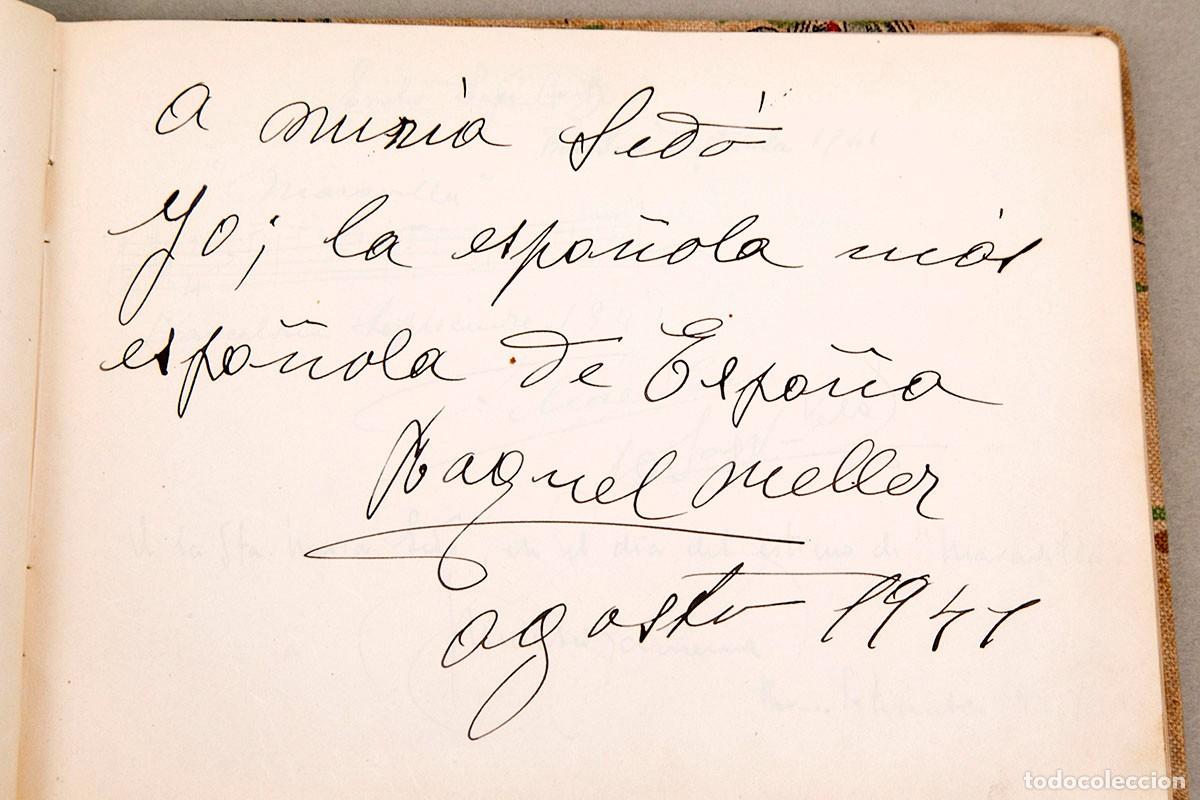 Manuscritos antiguos: CUADERNO DE FIRMAS - 75 APROX. - RAQUEL MEYER, CONCHITA PIQUER, EDUARDO MARQUINA, JACINTO BENAVENTE