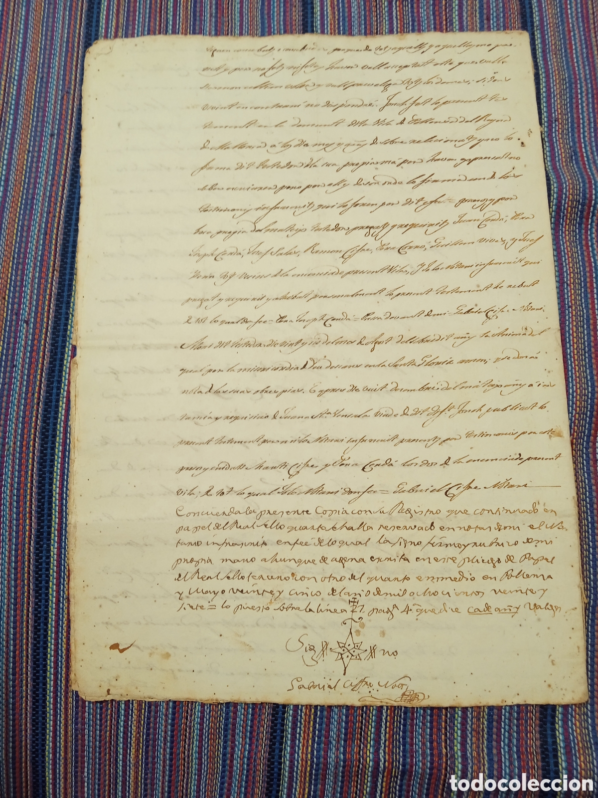 Manuscritos antiguos: DOCUMENTO 1827 CUATRO HOJAS MALLORCA POLLENSA POLLEN&Ccedil;A - Foto 2