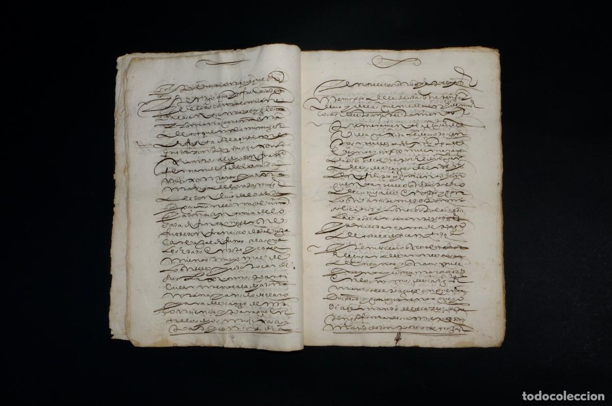 Manuscritos antiguos: TESTAMENTO DE PHELIPE DE LOSADA. MADRID 1627 - Foto 3