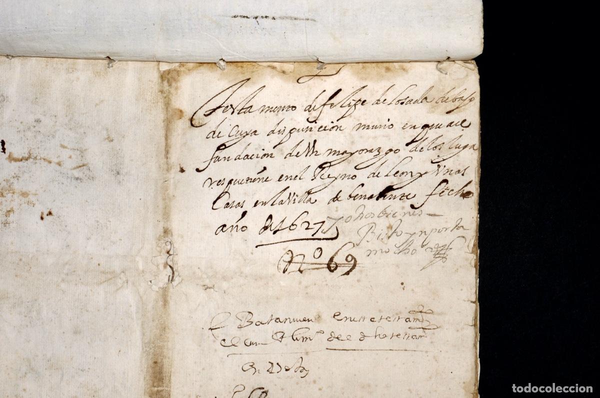 Manuscritos antiguos: TESTAMENTO DE PHELIPE DE LOSADA. MADRID 1627 - Foto 9