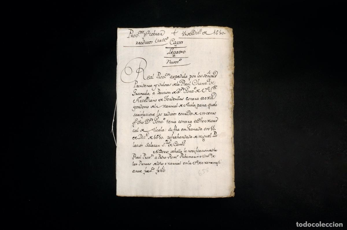 Manuscritos antiguos: REAL PROVIDENCIA CONTRA EL MARISCAL DE ALCALA. TORDESILLAS 1610