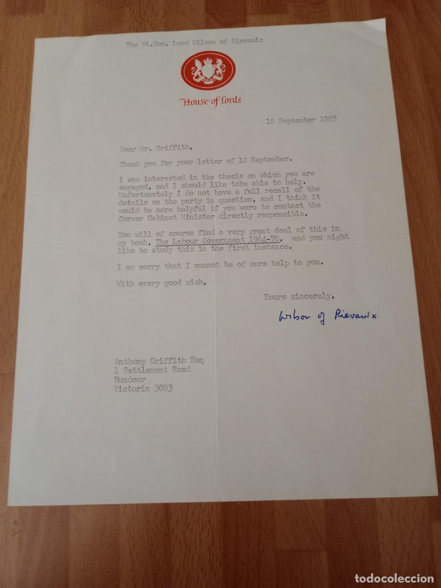 Manuscritos antiguos: PRIMEROS MINISTROS BRITANICOS